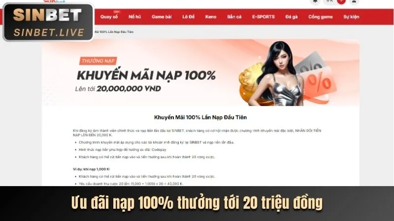 Thưởng nạp tiền MLV88